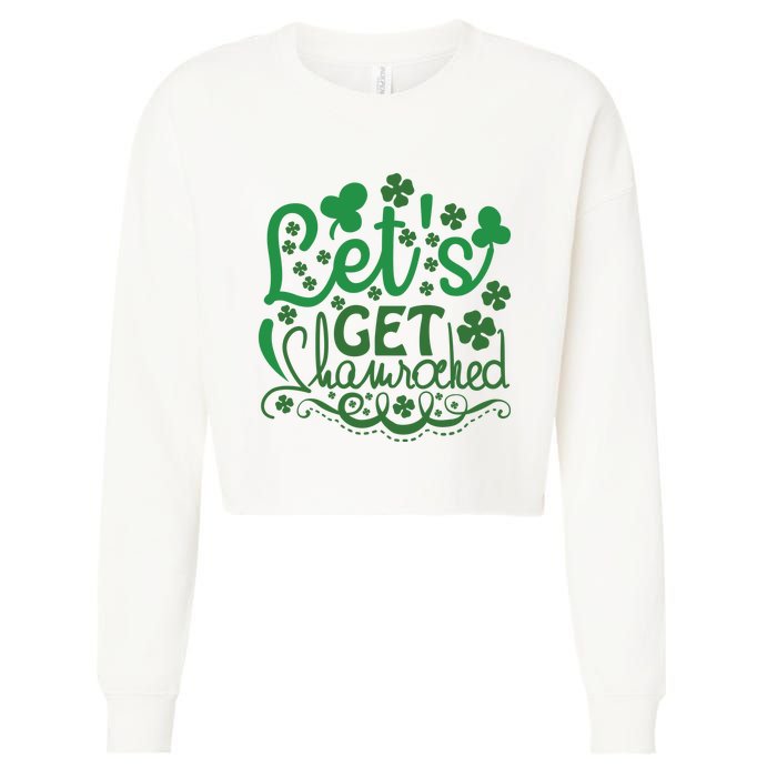 Let's Get Shamrocked Cropped Pullover Crew