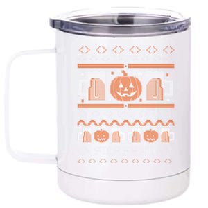 Lets Get Smashed Funny Ugly Halloween Beer Er Gift 12 oz Stainless Steel Tumbler Cup