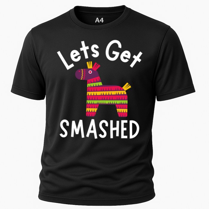 Lets Get Smashed PiñAta Funny Mexico Vacation Gift Cooling Performance Crew T-Shirt
