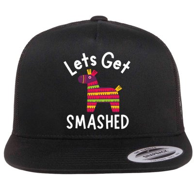 Lets Get Smashed PiñAta Funny Mexico Vacation Gift Flatbill Hat