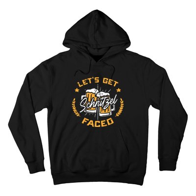 Lets Get Schnitzel Faced Oktoberfest Funny Costume Men Women Hoodie