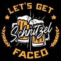 Lets Get Schnitzel Faced Oktoberfest Funny Costume Men Women Bucket Hat