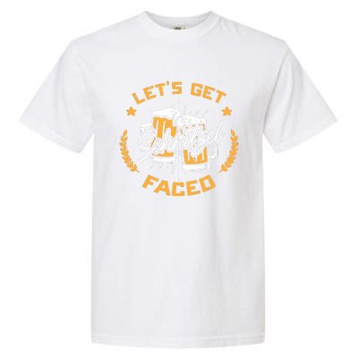 Lets Get Schnitzel Faced Oktoberfest Funny Costume Men Women Garment-Dyed Heavyweight T-Shirt