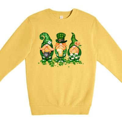 Lucky Gnome St Patrick's Day Festive Premium Crewneck Sweatshirt