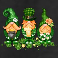 Lucky Gnome St Patrick's Day Festive 7 Panel Mesh Trucker Snapback Hat