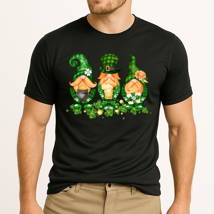 Lucky Gnome St Patrick's Day Festive Cooling Performance Crew T-Shirt