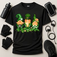 Lucky Gnome St Patrick's Day Festive Cooling Performance Crew T-Shirt