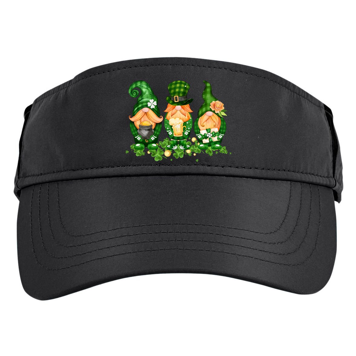 Lucky Gnome St Patrick's Day Festive Adult Drive Performance Visor