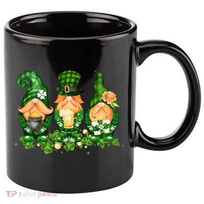 Lucky Gnome St Patrick's Day Festive 11oz C Handle Ceramic Mug