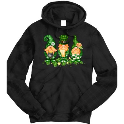 Lucky Gnome St Patrick's Day Festive Tie Dye Hoodie