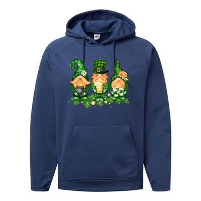 Lucky Gnome St Patrick's Day Festive Performance Fleece Hoodie