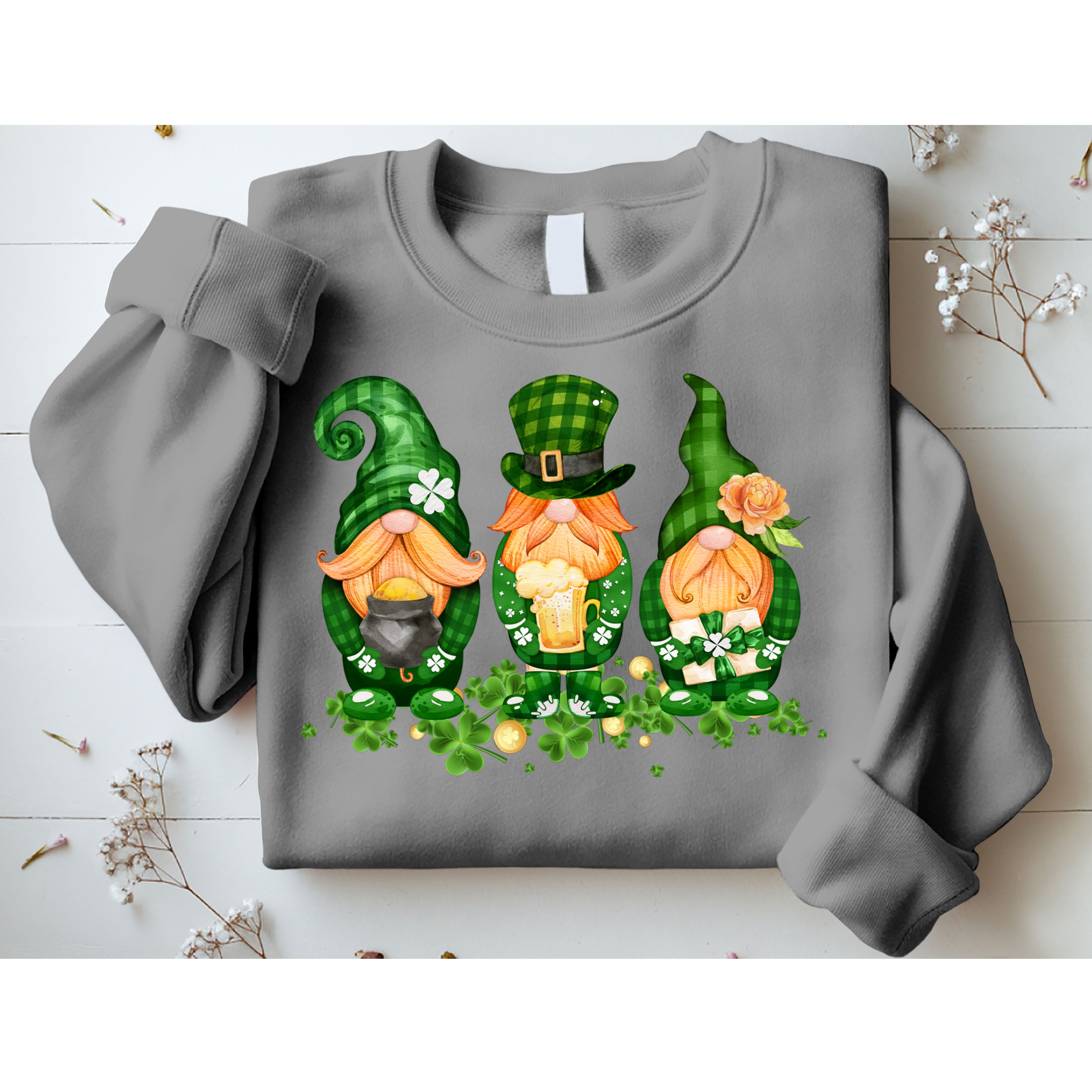 Lucky Gnome St Patrick's Day Festive Sweatshirt