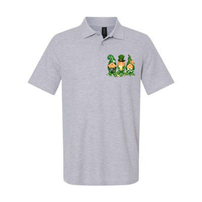 Lucky Gnome St Patrick's Day Festive Softstyle Adult Sport Polo