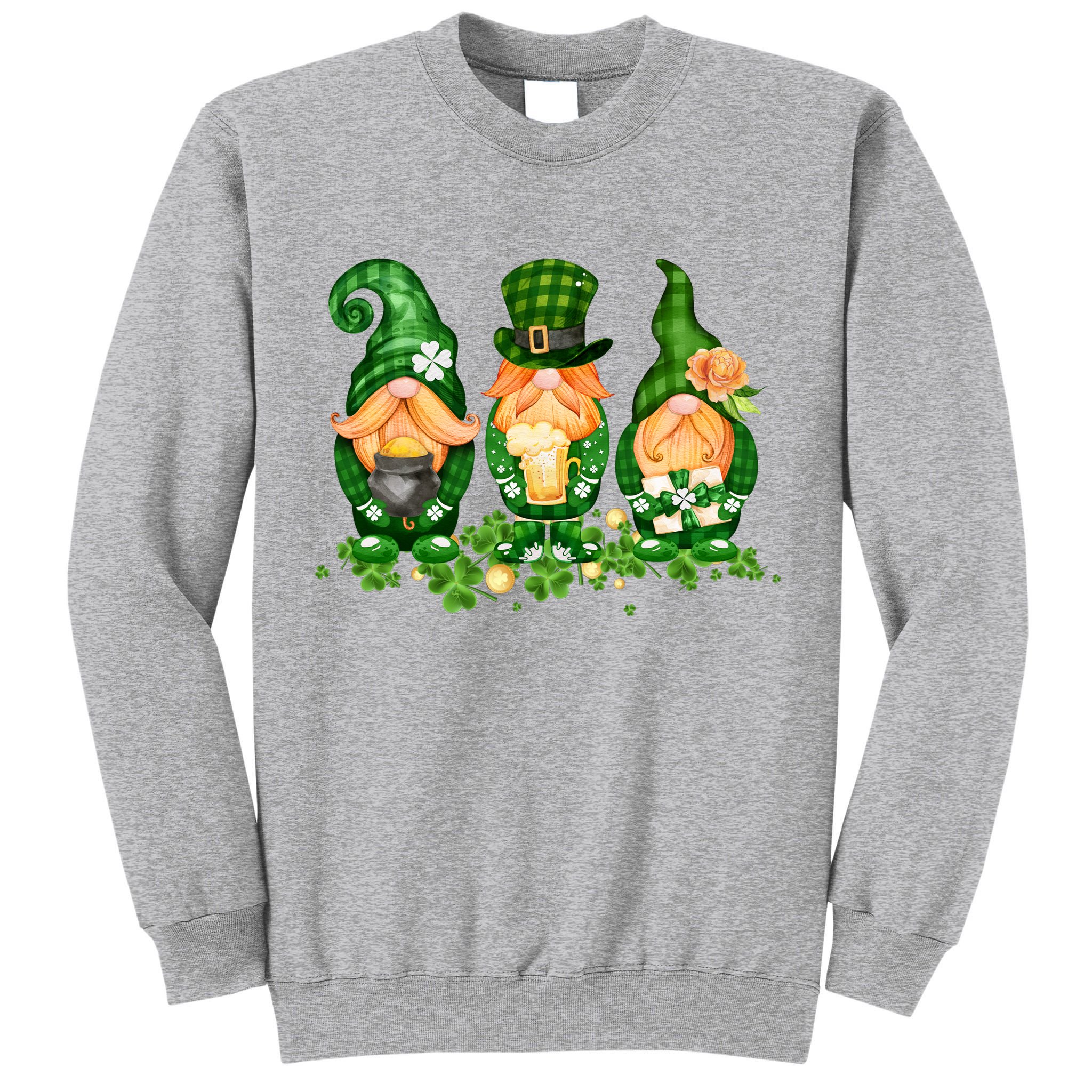 Lucky Gnome St Patrick's Day Festive Tall Sweatshirt