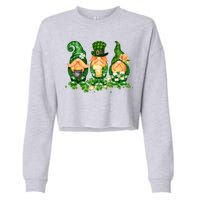 Lucky Gnome St Patrick's Day Festive Cropped Pullover Crew