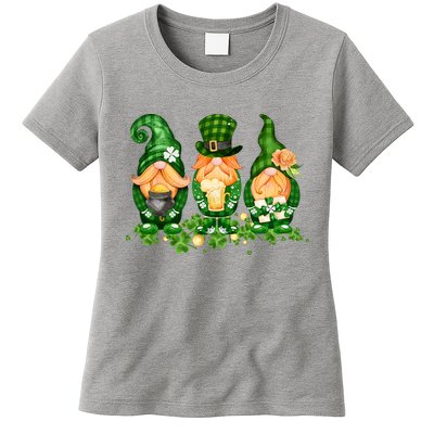 Lucky Gnome St Patrick's Day Festive Womens T-Shirt