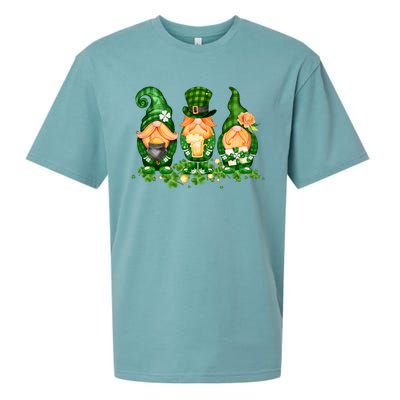 Lucky Gnome St Patrick's Day Festive Sueded Cloud Jersey T-Shirt