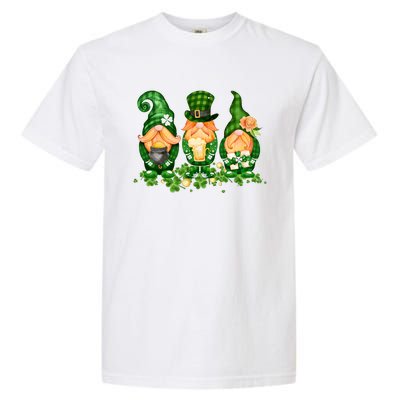 Lucky Gnome St Patrick's Day Festive Garment-Dyed Heavyweight T-Shirt