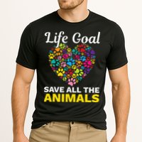 Life Goal save The Animals For all Animal Rigths Activists Cooling Performance Crew T-Shirt