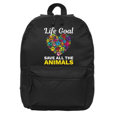 Life Goal save The Animals For all Animal Rigths Activists 16 in Basic Backpack