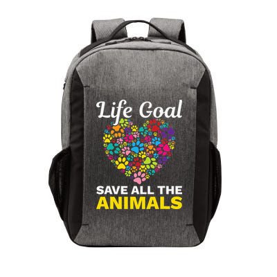 Life Goal save The Animals For all Animal Rigths Activists Vector Backpack