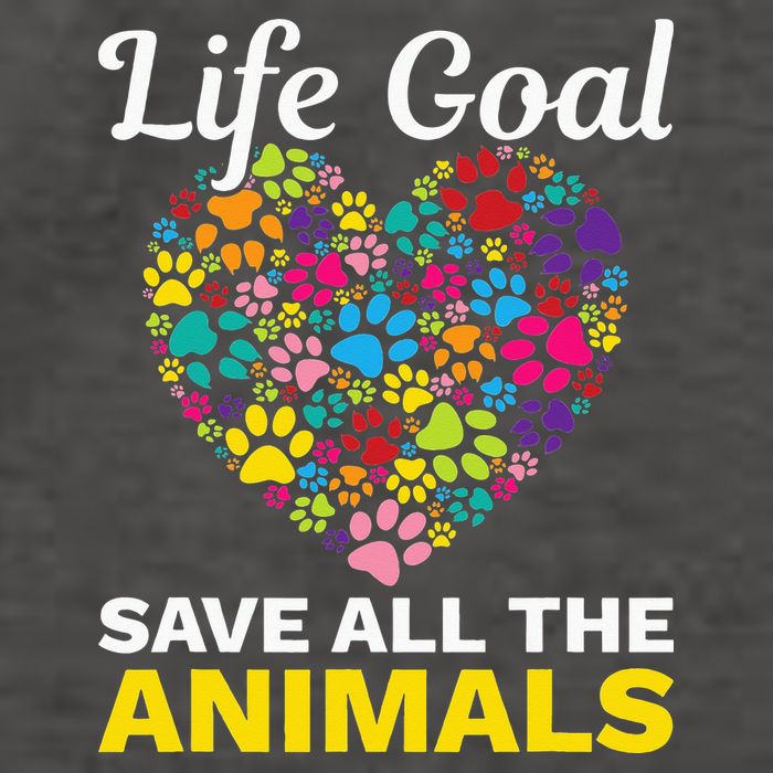 Life Goal save The Animals For all Animal Rigths Activists Vector Backpack