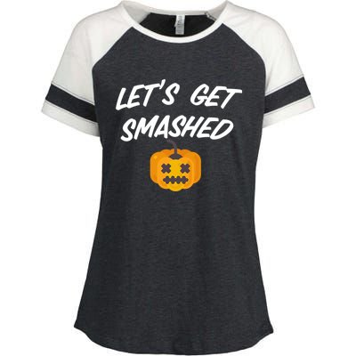 Lets Get Smashed Gift Enza Ladies Jersey Colorblock Tee