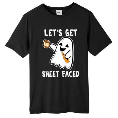 Lets Get Sheet Faced Boos Beer Ing Boo Ghost Halloween Cute Gift Tall Fusion ChromaSoft Performance T-Shirt