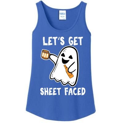 Lets Get Sheet Faced Boos Beer Ing Boo Ghost Halloween Cute Gift Ladies Essential Tank