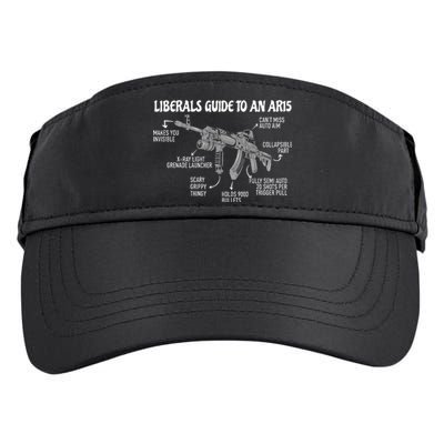 Liberals Guide To An AR15 Funny Anti Liberal Pro Gun AR15 2A Adult Drive Performance Visor