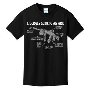 Liberals Guide To An AR15 Funny Anti Liberal Pro Gun AR15 2A Kids T-Shirt