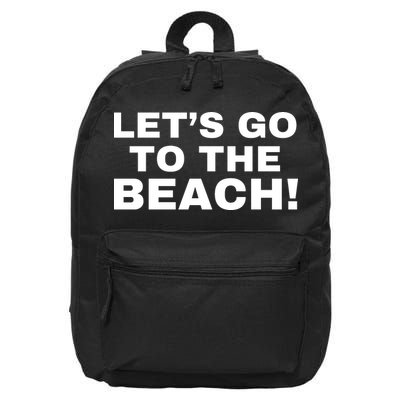 Let’s Go To The Beach 16 in Basic Backpack