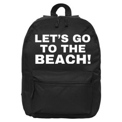 Let’s Go To The Beach 16 in Basic Backpack