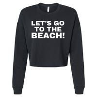 Let’s Go To The Beach Cropped Pullover Crew