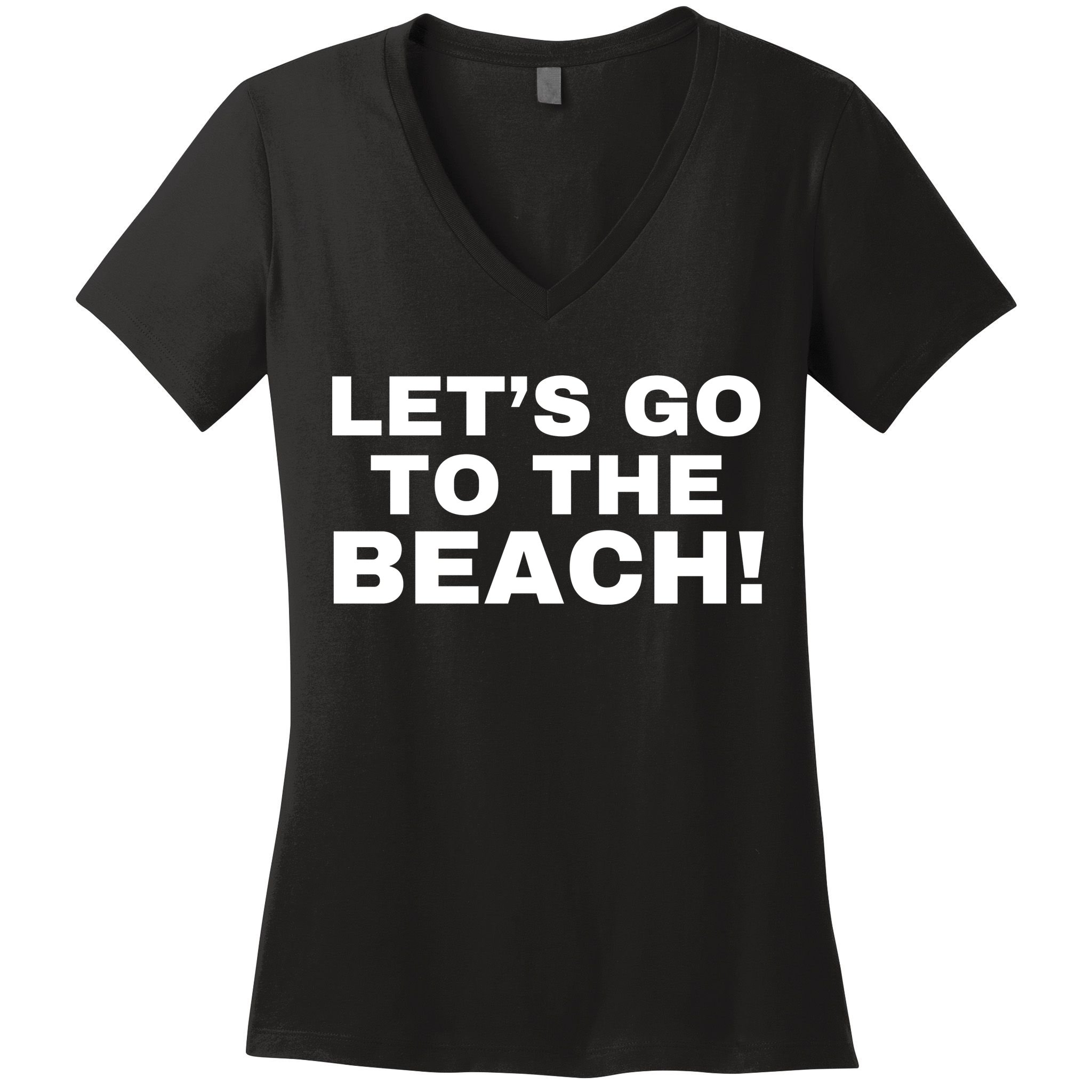 Let’s Go To The Beach Women's V-Neck T-Shirt