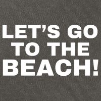 Let’s Go To The Beach Cotton Canvas Backpack