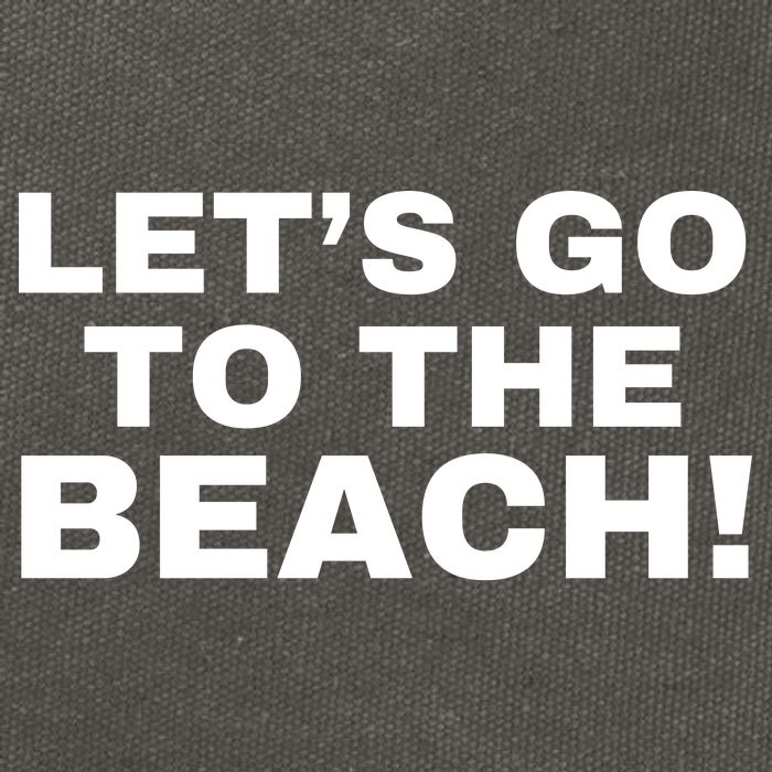 Let’s Go To The Beach Cotton Canvas Backpack