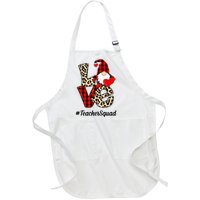 Love Gnome Teacher Squad Happy Valentine Day Full-Length Apron With Pockets