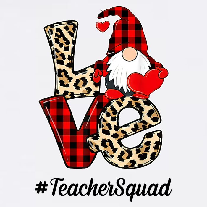 Love Gnome Teacher Squad Happy Valentine Day Sweatshirt