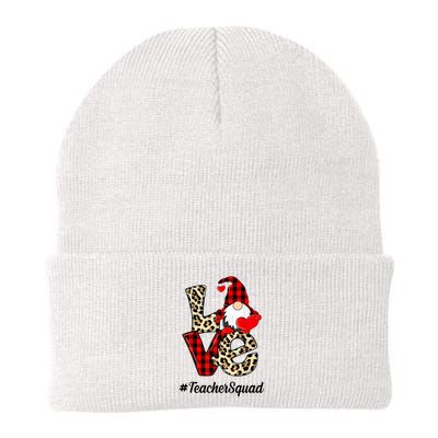 Love Gnome Teacher Squad Happy Valentine Day Beanie