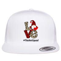 Love Gnome Teacher Squad Happy Valentine Day Flatbill Hat