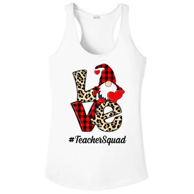 Love Gnome Teacher Squad Happy Valentine Day Ladies PosiCharge Competitor Racerback Tank