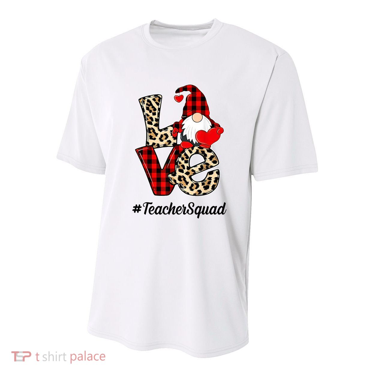 Love Gnome Teacher Squad Happy Valentine Day Youth Performance Sprint T-Shirt