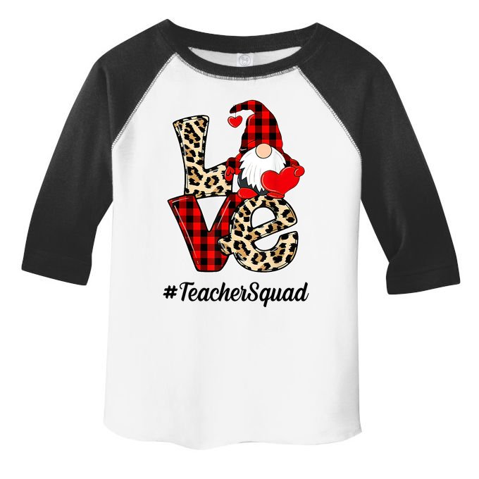 Love Gnome Teacher Squad Happy Valentine Day Toddler Fine Jersey T-Shirt