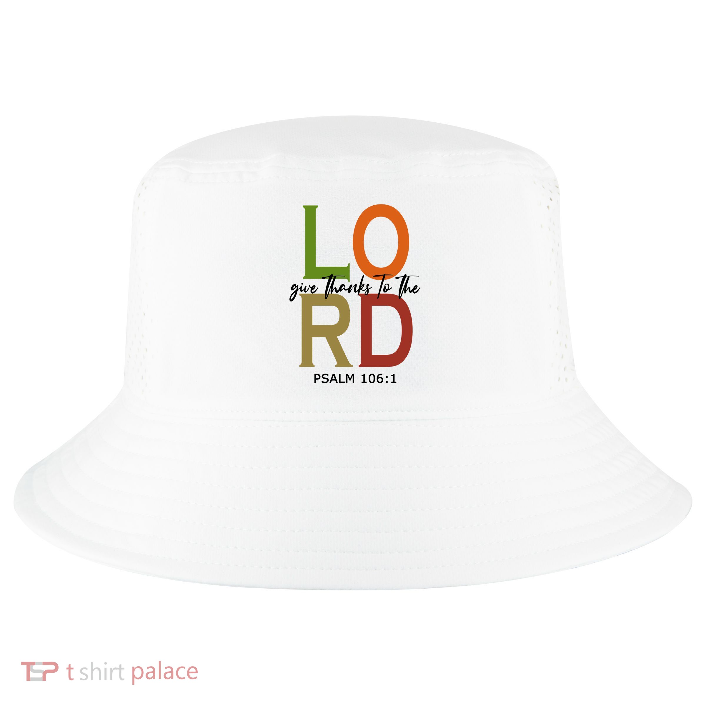 Give Thanks To The Lord Psalm 106:1 Cool Comfort Performance Bucket Hat