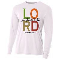 Give Thanks To The Lord Psalm 106:1 Cooling Performance Long Sleeve Crew