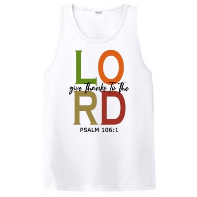 Give Thanks To The Lord Psalm 106:1 PosiCharge Competitor Tank