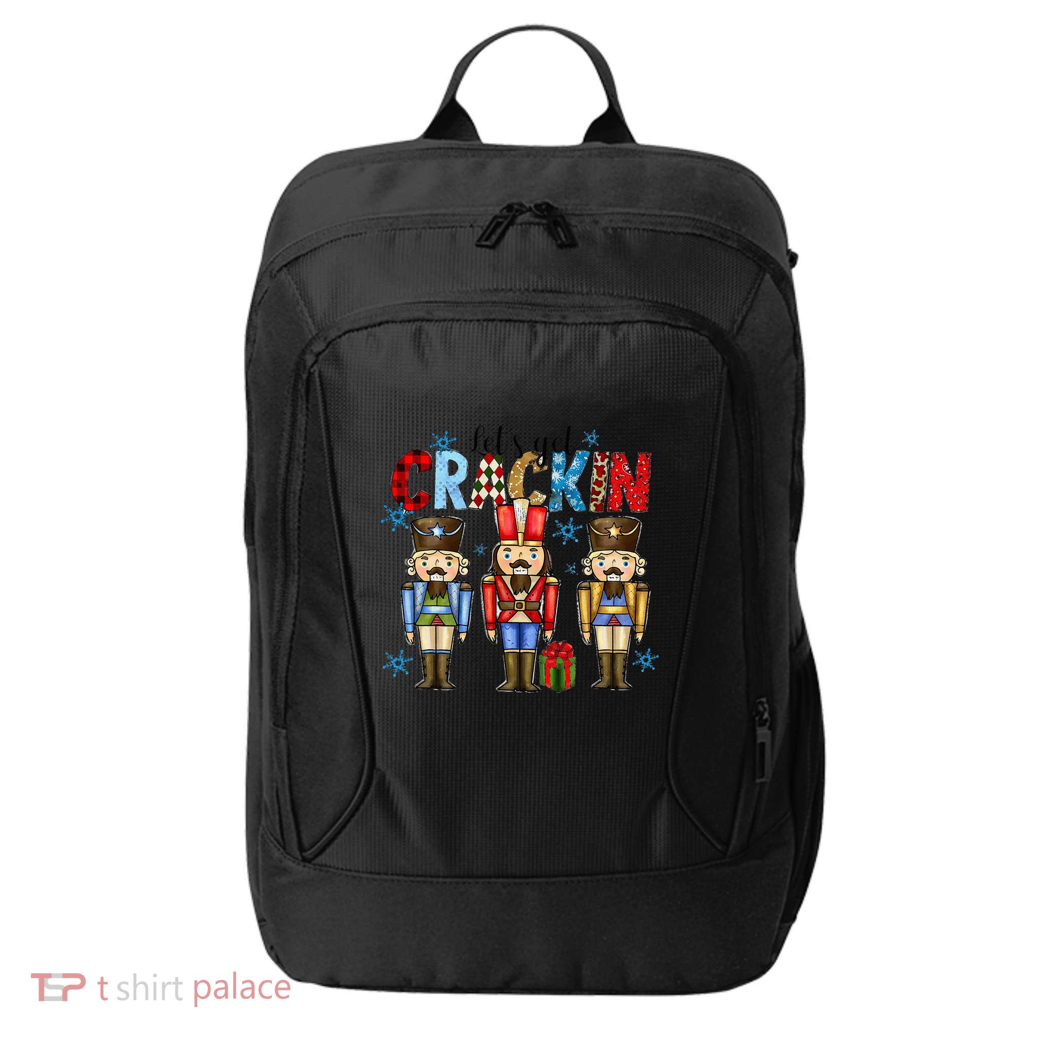Let's Get This Party Crackin Nutcracker Christmas Pajamas City Backpack