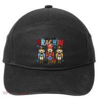 Let's Get This Party Crackin Nutcracker Christmas Pajamas 7-Panel Snapback Hat