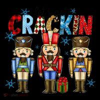 Let's Get This Party Crackin Nutcracker Christmas Pajamas 7-Panel Snapback Hat